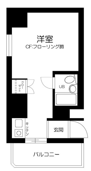 【間取り】 | トップ・ルーム新宿公園第２