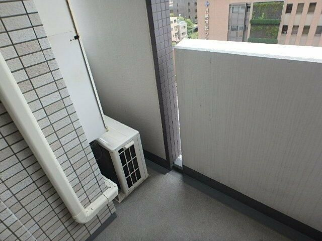 アンディーン月島のバルコニー