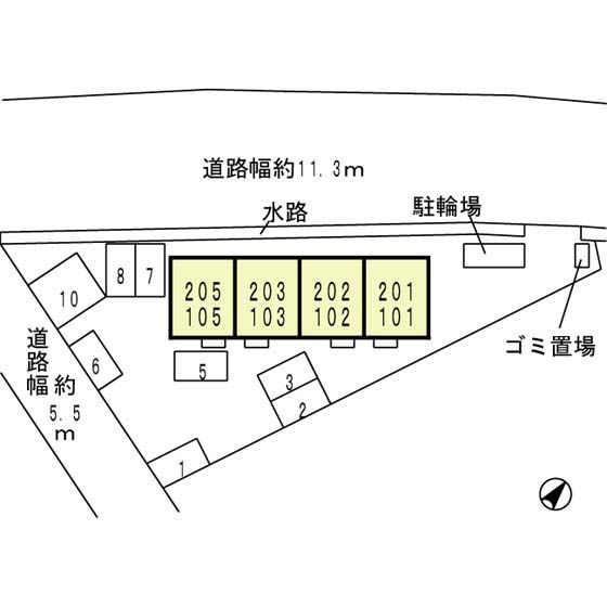 シャルマンコートの区画図