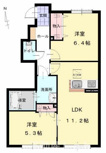 アルル　ガーデン　の間取り