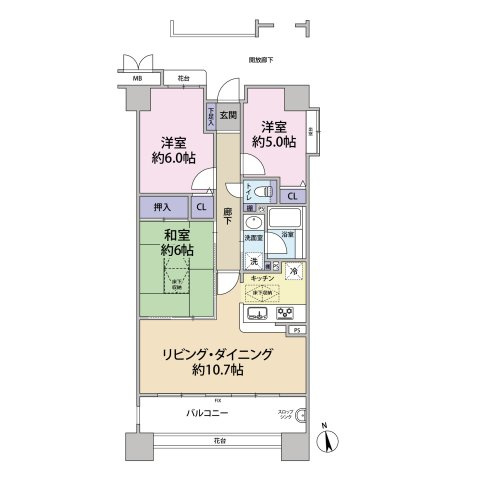 ダイアパレス川口　2階