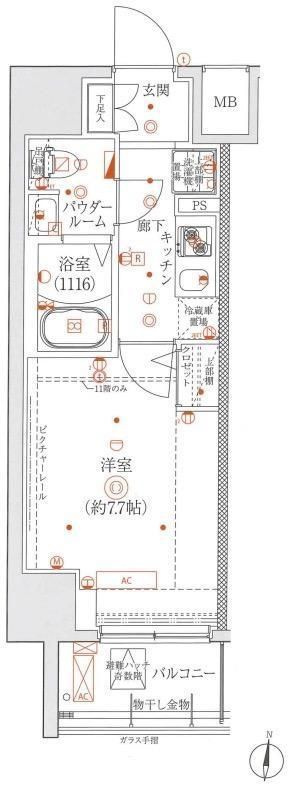 メビウス森下の間取り