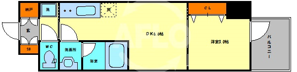 Dimus北浜の間取り|Dimus北浜(ディームスキタハマ)　間取り