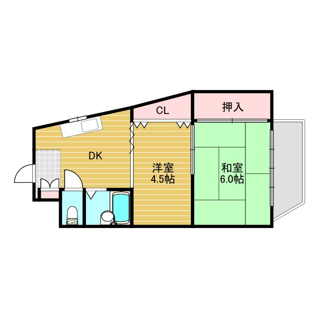 サンマンション新大阪の間取り