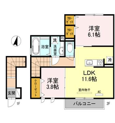 ウィット垂水2【車庫付】の間取り