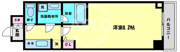 Fortuney大手前の間取り|Dimus大手前　間取り