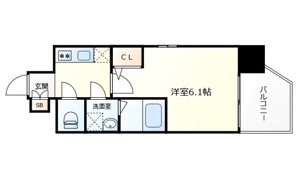 JMFレジデンス桜ノ宮の間取り|JMFレジデンス桜ノ宮　間取り