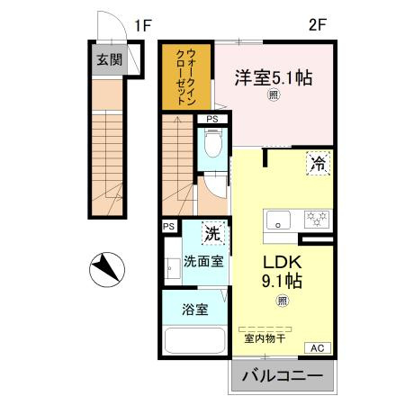 グランレール西二見の間取り