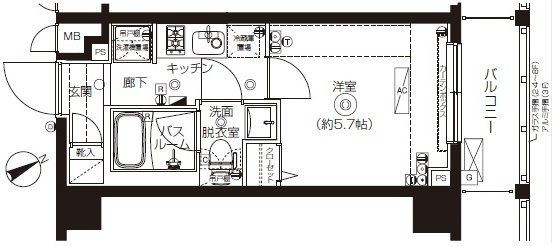 新品家具付きマンション上板橋7(KaGood東京)の間取り|※間取りと異なる場合は現状を優先します。