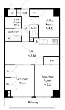 スカイパレス東戸塚の間取り