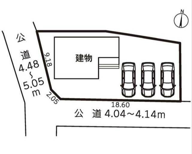 磐田市天龍 第1期の区画図|1号棟の区画図になります。