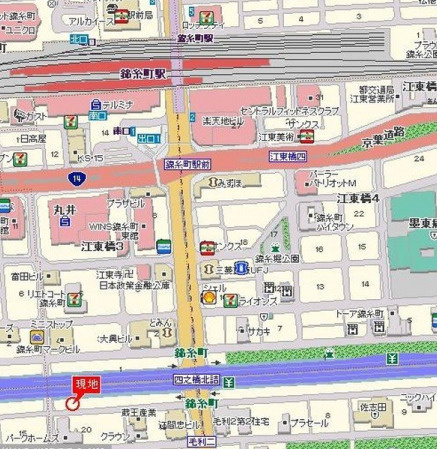 サンテミリオン錦糸町の地図