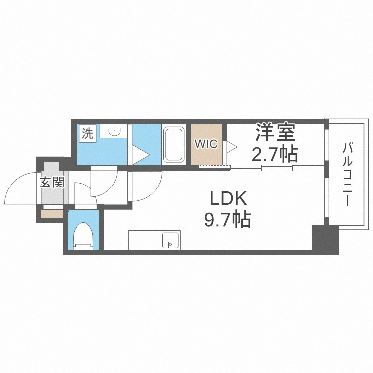 アプリーレ西本町の間取り
