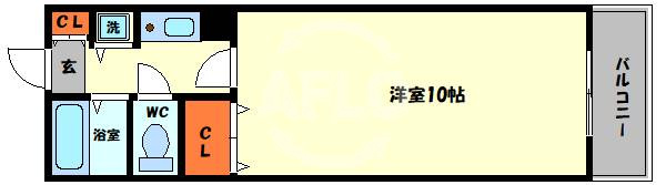 アメニティ北堀江の間取り|アメニティ北堀江　間取り