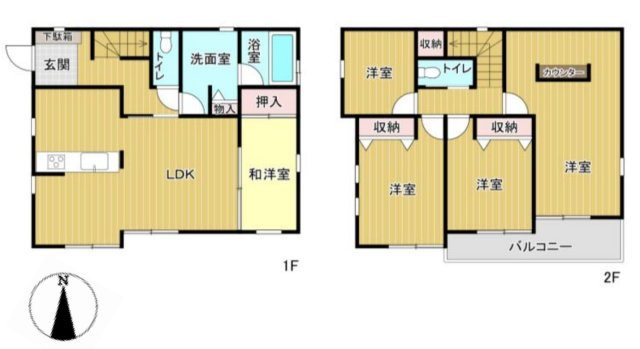 【間取り】 | 川島町中山　中古戸建