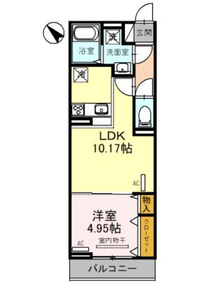 エクセリア白子の間取り