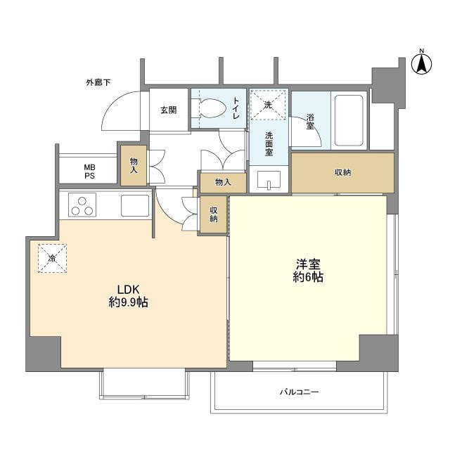 アルス鶯谷の間取り