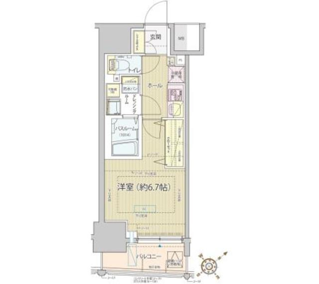 レビスタ白金高輪の間取り