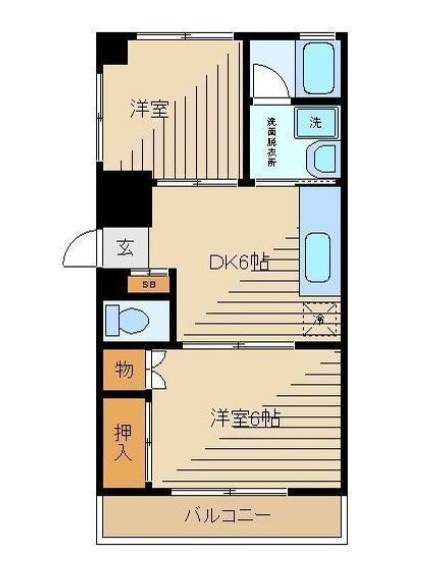 ハイムモリヤの間取り|間取りです。
