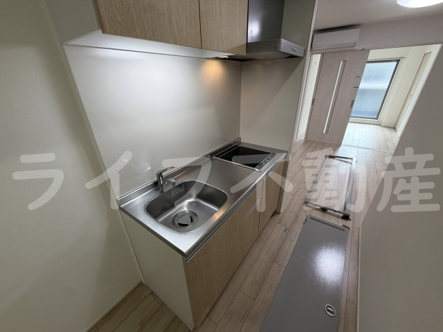 フジパレス東花園駅北1番館のキッチン|コンパクトなキッチンで掃除もラクラク