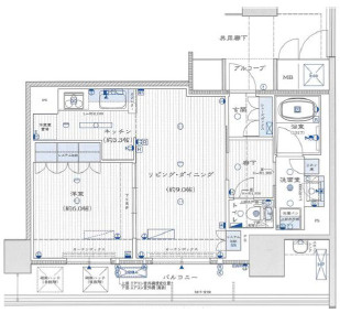 【間取り】 | 阿波座ライズタワーズマーク20