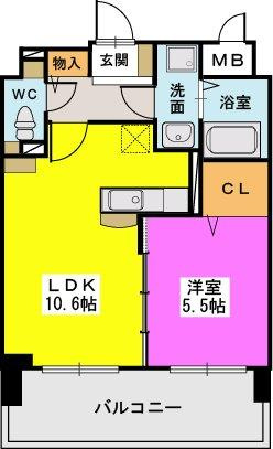 【間取り】 | エスペラージュ那の川
