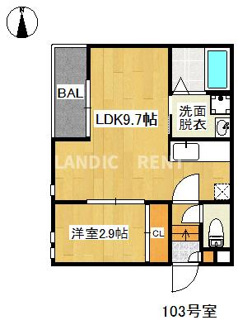 【間取り】 | Grandtic AK室見