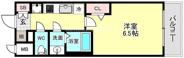 プレサンス朝潮橋ベイ・ブリーズの間取り