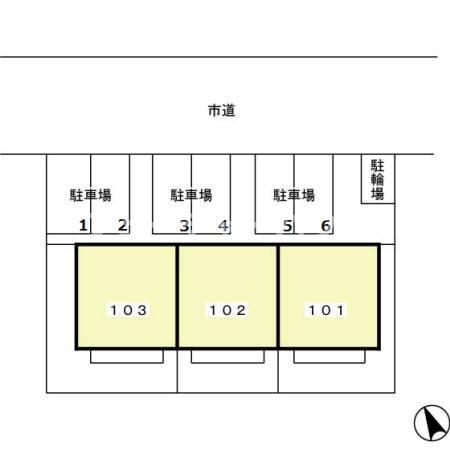 メゾングレース　Ｆの区画図