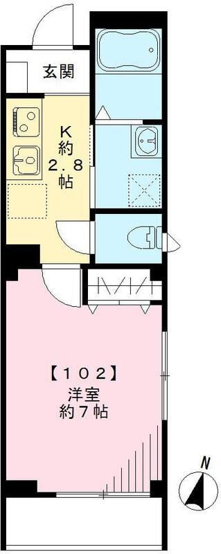 フェリチェ菊川の間取り
