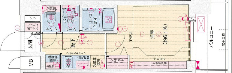 プレサンス東小橋エレディータの間取り