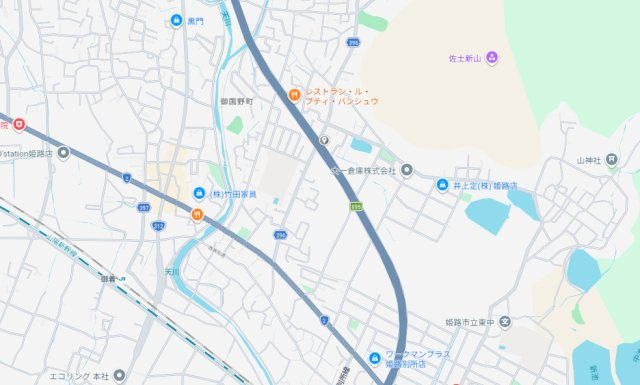 姫路市御国野町深志野　中古戸建の地図
