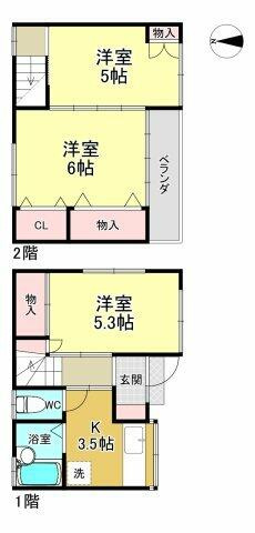 【間取り】 | 大森西３丁目戸建
