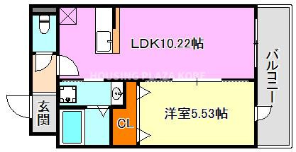 プレジール妙法寺の間取り