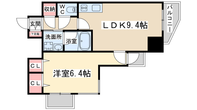 【間取り】 | ビエラコート天神橋