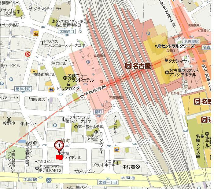 第２太閤ビルの地図