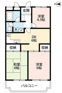 【間取り】 | フルール三神三番館