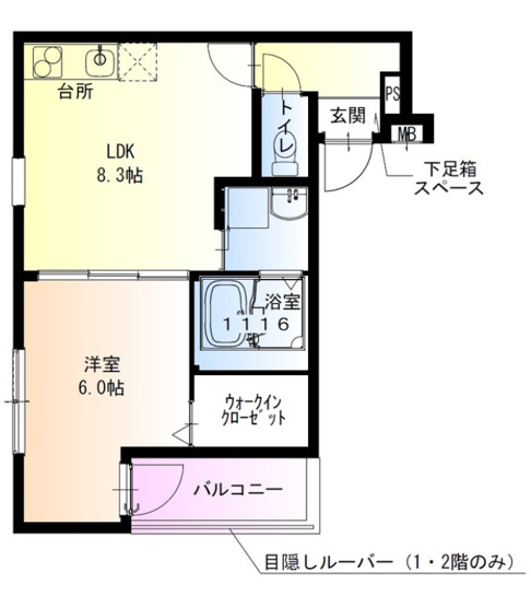 【間取り】 | フジパレス北野田Ⅵ番館