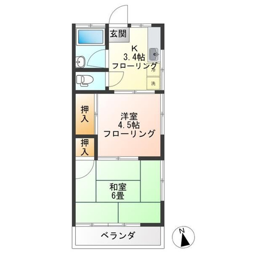 【間取り】 | 桜丘コーポ