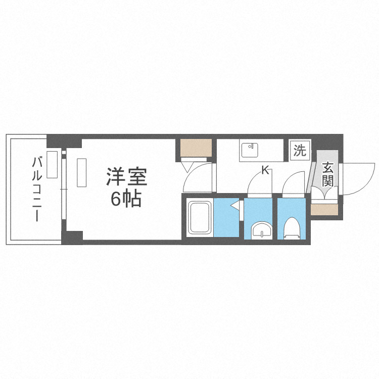 プレサンス南堀江ザ・センスの間取り