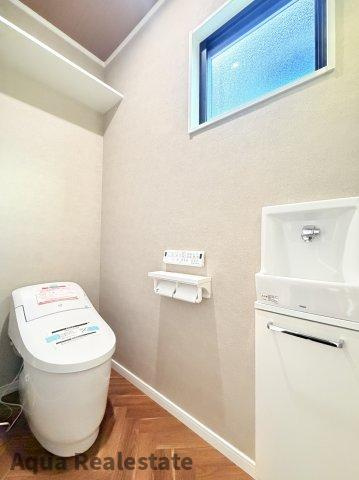 鳴門市大津町吉永　新築分譲住宅のトイレ|トイレもきれいです