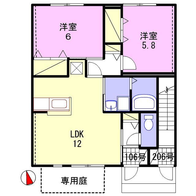 グランドゥール飾東の間取り