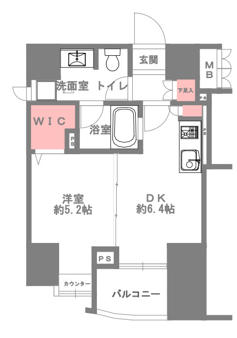 プレサンスNEO中之島公園の間取り