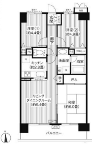 アイリス壱番館の間取り|間取り