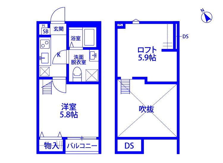 KAHALE東大宮の間取り