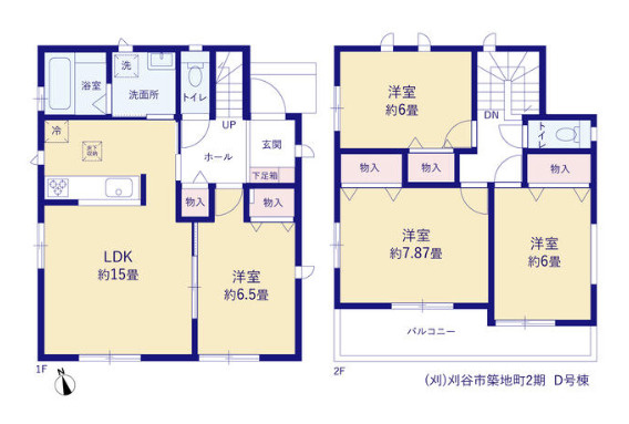 刈谷市築地町２期　の間取り