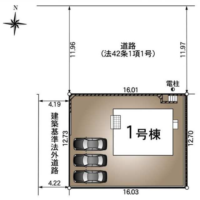 クレイドルガーデン周南市楠木 第3のその他|敷地配置図です。