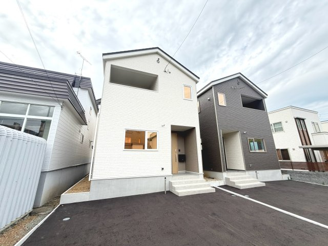 【新築戸建】札幌市南区川沿13条1丁目2棟の外観|【仲介手数料無料】【価格相談可能】【内覧可能】です。
