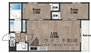 Tio瓢箪山の間取り