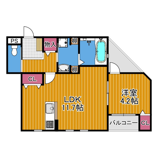 アライアンス常磐町の間取り